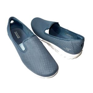Skechers Go Walk Goga Mat Sneaker Womens 11 Sky Blue Fabric Slip On Low Top Shoe